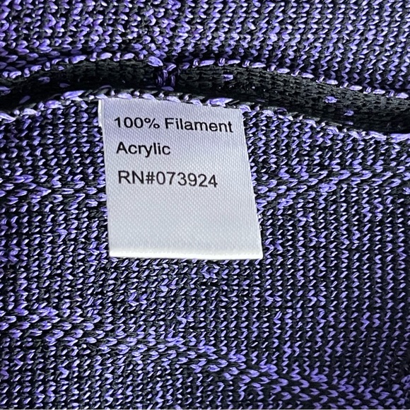 Ming Wang Ombré Abstract Knit Sheath Dress Women’s Size PS Purple Black Classy - Picture 9 of 9